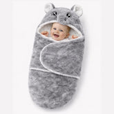 BRANDONN Baby Hooded Blanket & Bath Towel Set – Bear Design (0–9 Months)