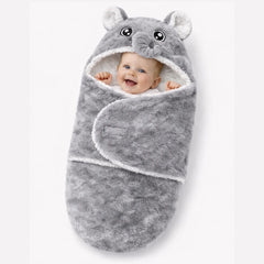 BRANDONN Baby Hooded Blanket & Bath Towel Set – Bear Design (0–9 Months)