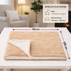 BRANDONN Baby Blanket Gift Pack | Soft Crib Swaddle Wrapper | 0–5 Years | Pack of 1