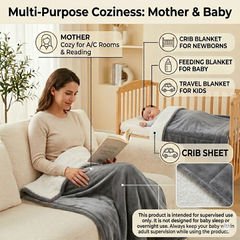 BRANDONN Newborn Baby Blanket Gift Pack – Fluffy Crib Swaddle Wrapper, 1 Pc (1 Month–5 Years)