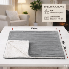 BRANDONN Newborn Baby Blanket Gift Pack – Fluffy Crib Swaddle Wrapper, 1 Pc (1 Month–5 Years)