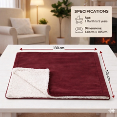BRANDONN Newborn Baby Blanket Gift Pack – Fluffy Crib Swaddle Wrapper, 1 Pc (1 Month–5 Years)