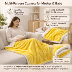 BRANDONN Newborn Baby Blanket Gift Pack – Fluffy Crib Swaddle Wrapper, 1 Pc (1 Month–5 Years)