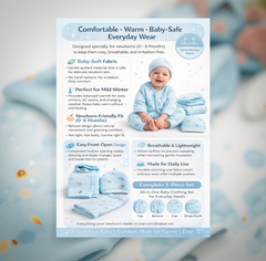 BRANDONN Newborn Baby Clothing Set (5 Pieces), 100% Cotton, Unisex Baby Wear Gift Set