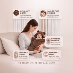 BRANDONN Newborn Hooded Swaddle Blanket, Solid Wearable Wrapper (Pack of 1), 0–9 Months