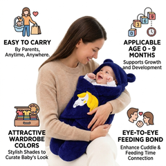 BRANDONN Hooded Newborn Swaddle Blanket – Unicorn, 0–9 Months
