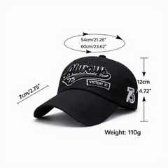 BRANDONN Unisex Casual Cotton Sports Cap with Breathable Design & Sun Protection