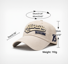 BRANDONN Unisex Casual Cotton Sports Cap with Breathable Design & Sun Protection