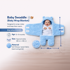 BRANDONN Newborn Hooded Swaddle Blanket Gift Set (Pack of 2), Love Embroidered, 0–9 Months**