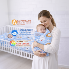BRANDONN Newborn Baby Swaddle Blanket Gift Pack – Pack of 3 & Pack of 2 (0–12 Months)