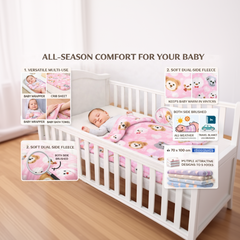 BRANDONN Newborn Baby Swaddle Blanket Gift Pack – Pack of 3 & Pack of 2 (0–12 Months)