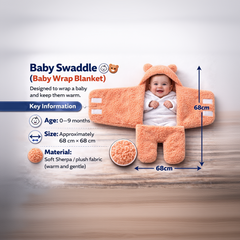 BRANDONN Newborn Baby Hooded Swaddle Blanket Gift Set (Pack of 2), Unicorn Print, 0–9 Months
