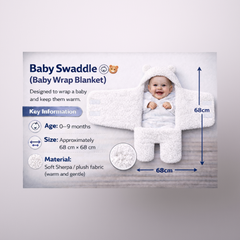 BRANDONN Newborn Baby Hooded Swaddle Blanket Gift Set (Pack of 2), Unicorn Print, 0–9 Months