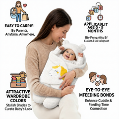 BRANDONN Newborn Baby Hooded Swaddle Blanket Gift Set (Pack of 2), Unicorn Print, 0–9 Months