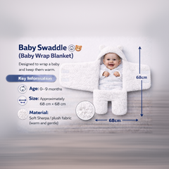 BRANDONN Newborn Baby Hooded Swaddle Blanket Gift Set (Pack of 2), Unicorn Print, 0–9 Months