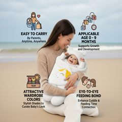 BRANDONN Newborn Baby Hooded Swaddle Blanket Gift Set (Pack of 2), Unicorn Print, 0–9 Months