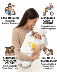 BRANDONN Newborn Baby Hooded Swaddle Blanket Gift Set (Pack of 2), Unicorn Print, 0–9 Months