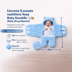 BRANDONN Newborn Baby Hooded Swaddle Blanket Gift Set (Pack of 2), Unicorn Print, 0–9 Months