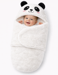 BRANDONN Baby Hooded Blanket & Bath Towel Set – Bear Design (0–9 Months)