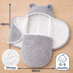 BRANDONN Hooded Baby Blanket & Bath Towel for Newborns (0–9 Months)