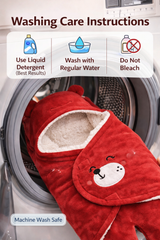 BRANDONN Hooded Smiley Baby Swaddle Blanket (0–9 Months, Pack of 1)