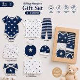 BRANDONN Presents New Born Baby Summer Wear Baby Clothes 8 Pcs Sets 100% Cotton Baby Boys Girls Unisex Baby Cotton/Summer Suit Infant Clothes First Gift for New Born Baby…
