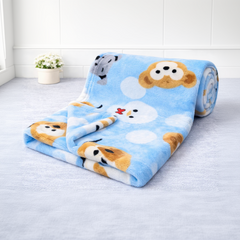 BRANDONN New born Baby Blanket Gift Pack of Crib Swaddle Sheet Wrapper Puppies & leopard Prints Pack of 1 Pc, (0 - 12 Months)