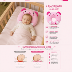 BRANDONN Baby U-Shaped Neck Support & Feeding Pillow