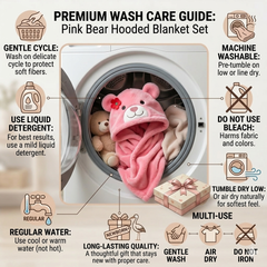 BRANDONN UltraSoft Hooded Baby Bath Towel