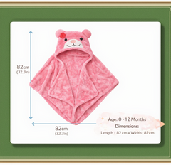 BRANDONN UltraSoft Hooded Baby Bath Towel