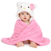 BRANDONN Newborn Hooded Baby Swaddle Blanket – Crib Wrapper (82 x 82 cm, 0–12 Months, 1 Pc)