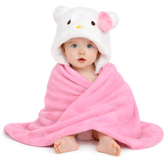 BRANDONN UltraSoft Hooded Baby Bath Towel