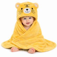 BRANDONN UltraSoft Hooded Baby Bath Towel