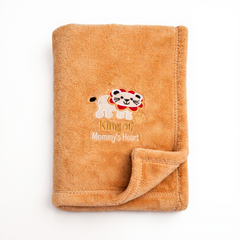 BRANDONN Newborn Baby Blanket & Swaddle Wrapper Gift Pack – Lion Design (0–12 Months, 1 Pc)