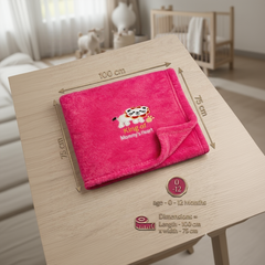 BRANDONN Newborn Baby Blanket & Swaddle Wrapper Gift Pack – Lion Design (0–12 Months, 1 Pc)