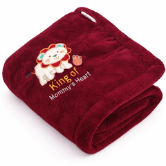 BRANDONN Baby Blanket Gift Set – Lion Crib Swaddle (0–12 Months, Pack of 1)