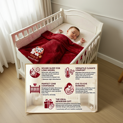 BRANDONN Newborn Baby Blanket & Swaddle Wrapper Gift Pack – Lion Design (0–12 Months, 1 Pc)
