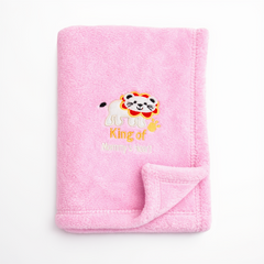 BRANDONN Newborn Baby Blanket & Swaddle Wrapper Gift Pack – Lion Design (0–12 Months, 1 Pc)
