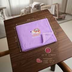 BRANDONN Newborn Baby Blanket & Swaddle Wrapper Gift Pack – Lion Design (0–12 Months, 1 Pc)