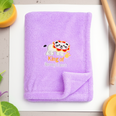 BRANDONN Newborn Baby Blanket & Swaddle Wrapper Gift Pack – Lion Design (0–12 Months, 1 Pc)