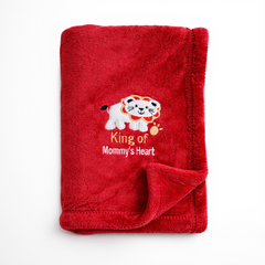 BRANDONN Newborn Baby Blanket & Swaddle Wrapper Gift Pack – Lion Design (0–12 Months, 1 Pc)