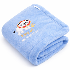 BRANDONN Baby Blanket Gift Set – Lion Crib Swaddle (0–12 Months, Pack of 1)