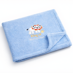 BRANDONN Newborn Baby Blanket & Swaddle Wrapper Gift Pack – Lion Design (0–12 Months, 1 Pc)