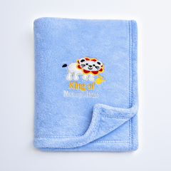 BRANDONN Newborn Baby Blanket & Swaddle Wrapper Gift Pack – Lion Design (0–12 Months, 1 Pc)
