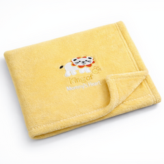 BRANDONN Newborn Baby Blanket & Swaddle Wrapper Gift Pack – Lion Design (0–12 Months, 1 Pc)