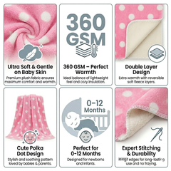 BRANDONN Newborn Baby Swaddle Blanket Gift Pack – Star Print Crib Wrapper (0–12 Months, 1 Pc)