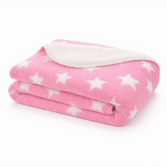 BRANDONN Newborn Baby Swaddle Blanket Gift Pack – Star Print Crib Wrapper (0–12 Months, 1 Pc)