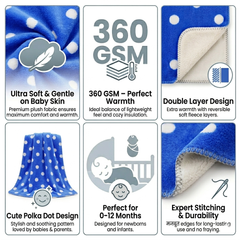 BRANDONN Newborn Baby Swaddle Blanket Gift Pack – Star Print Crib Wrapper (0–12 Months, 1 Pc)