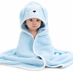 BRANDONN Hooded Baby Blanket & Bath Towel – 0-12 Months (75×75 cm)