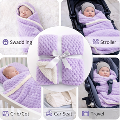 BRANDONN Newborn Baby Swaddle Blanket Gift Pack – Zigzag Design, 0–12 Months, 1 Pc